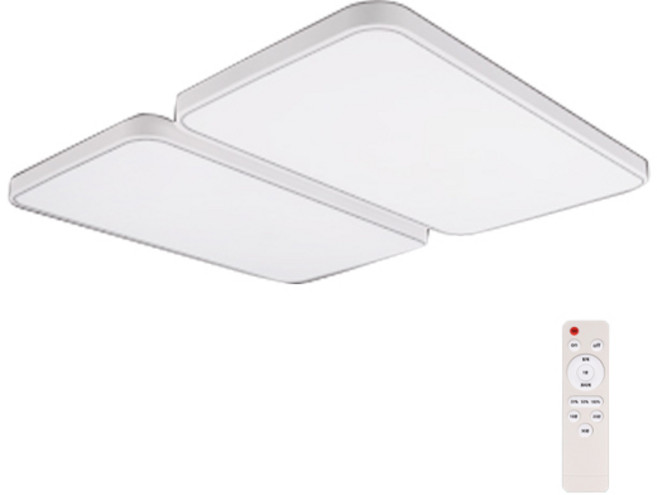 원하 LED 슬림시스템 거실등 + 리모컨, 화이트