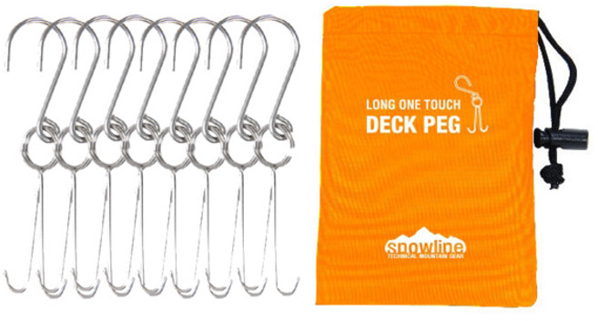 스노우라인 롱 원터치 데크펙 8p + 수납케이스, 1세트