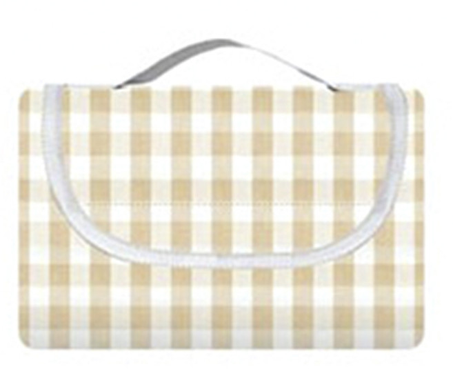 장사부 감성 양면방수 피크닉 매트, 깅엄초코