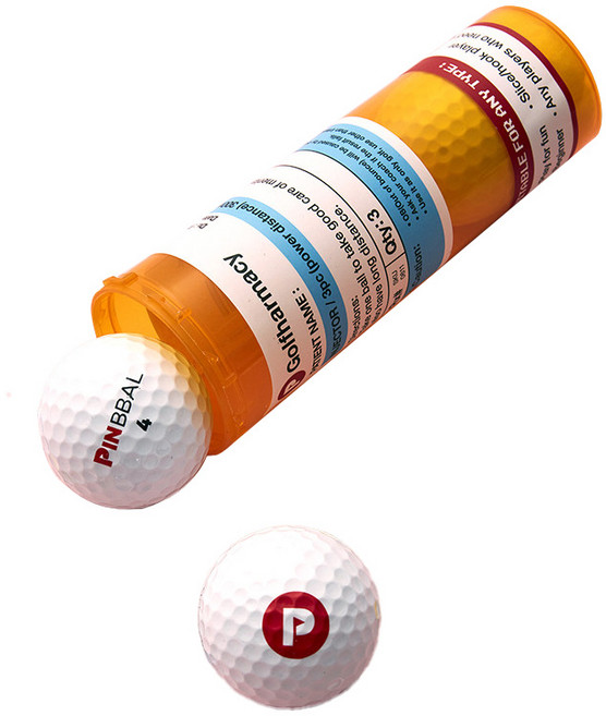 핀빨 인젝터 골프공 정품볼 3피스 42.7mm PB-I3 + 케이스, 화이트, 1세트