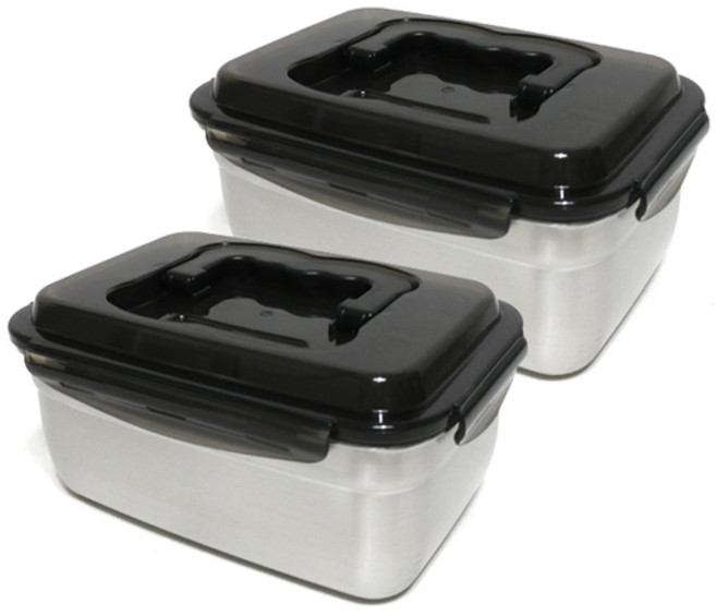 키친아트 스텐 김치통, 1.9L, 2개
