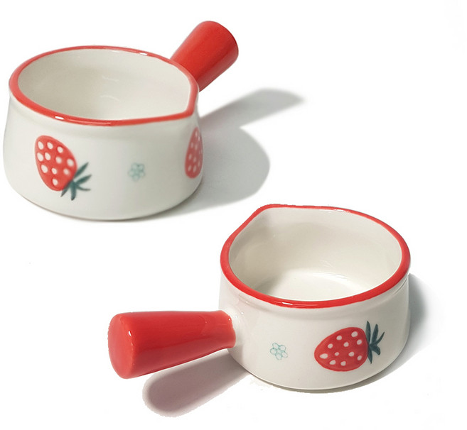 호레카 도자기 크리머 샷잔 60ml, 딸기, 2개