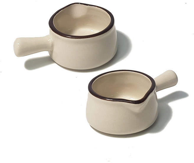 호레카 도자기 크리머 샷잔 30ml, 아이보리, 2개