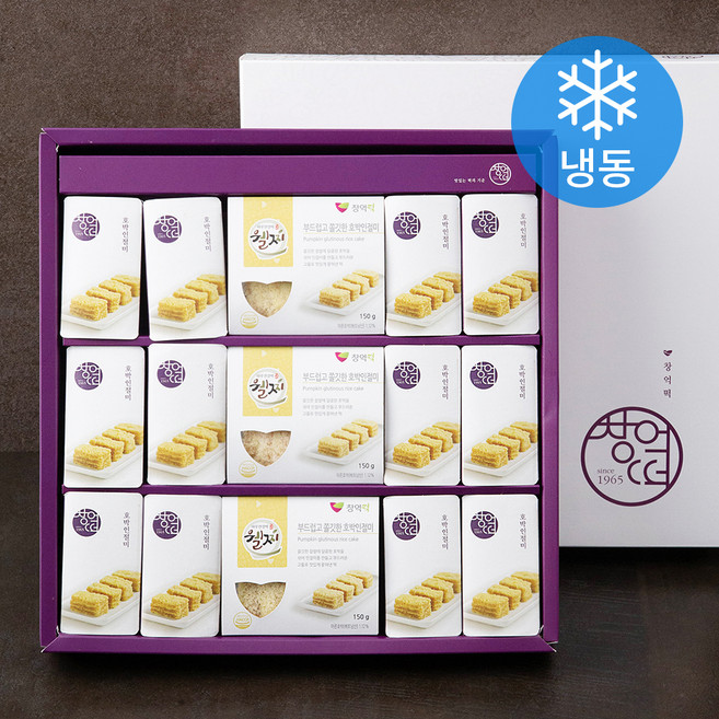 창억떡 호박인절미 프리미엄 선물세트 1050g (냉동), 1개