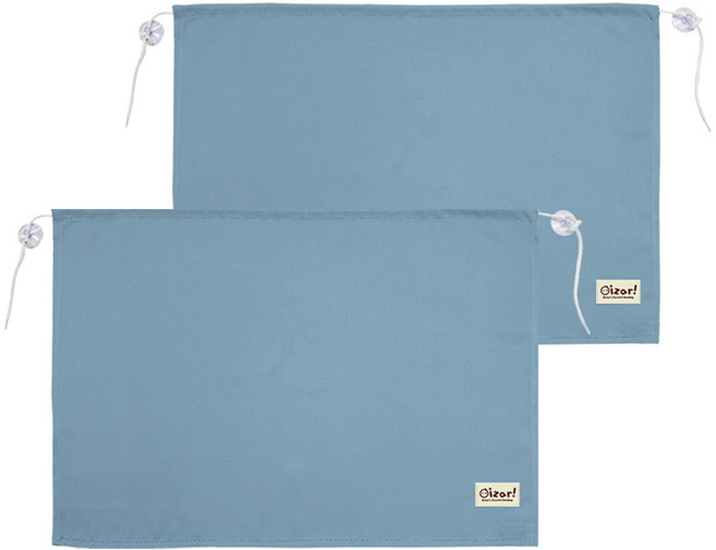 아이자리 차량용 햇빛가리개 차박용커튼, 인디고블루, 2개