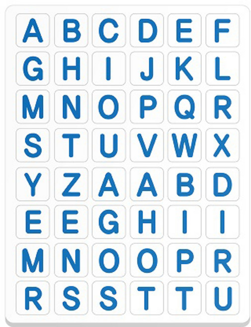 자석나라 알파벳 대문자 놀이 자석, 혼합색상, 1개