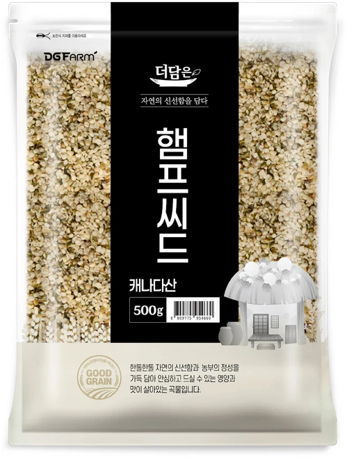 더담은 햄프씨드, 500g, 1개 - 쿠팡