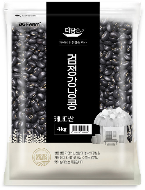 더담은 검정강낭콩, 4kg, 1개