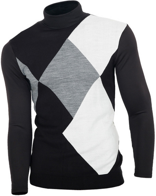 페라어스 남성용 아가일 폴라 니트 티셔츠 CTMP2080R8