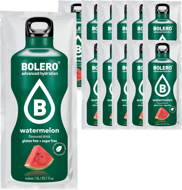 볼레로 2kcal 무설탕 과일워터 대용량 음료 수박, 12개, 9g, 1개입