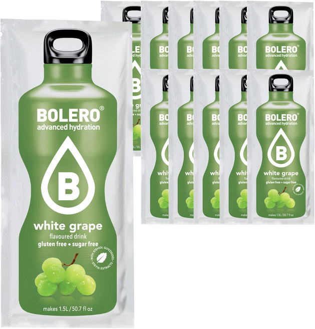 BOLERO 2kcal 無糖水果水 大容量飲品 青葡萄, 12個, 9g