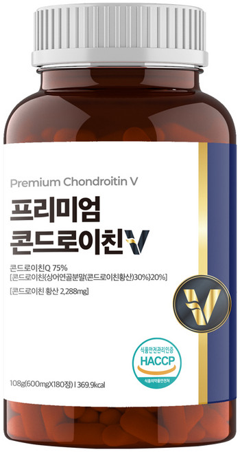 비카인 프리미엄 콘드로이친 관절 연골 무릎 영양제 108g, 180정, 1개