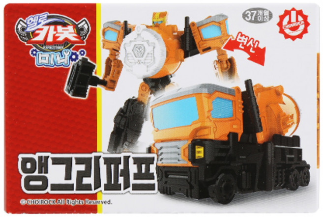 헬로카봇 미니 앵그리퍼프 로봇, 혼합색상, 1개