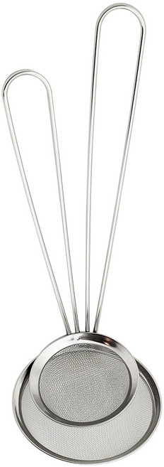 키친아트 올스텐 거품 국자 소 + 대 세트, 실버, 1세트