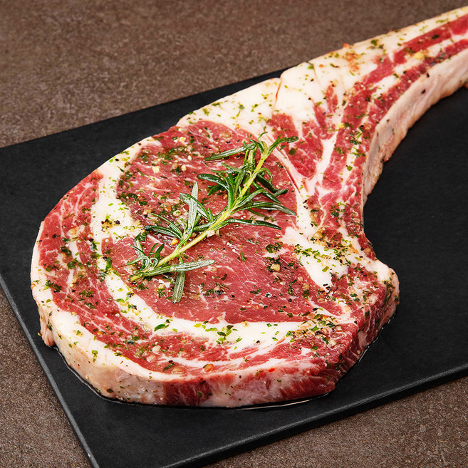 명장의 맛 시즈닝 본인 립아이 스테이크 (냉장), 450g, 1개