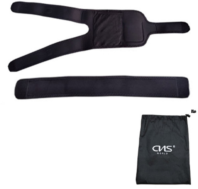 씨엔에스월드 USB 연결식 마사지 4 IN 1 온도조절 온열보호대 2p + 파우치 세트, CNS-004C