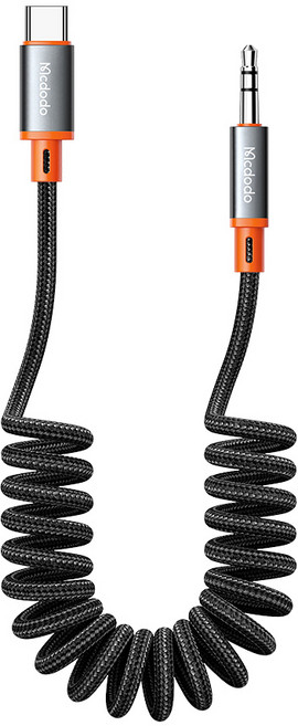 맥도도 C타입 to 3.5mm AUX 오디오 변환 케이블 코일형, 1개