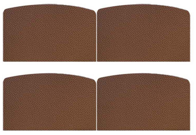 메쉬 운동화 뒤꿈치 수선 패치 인조가죽 재질, 갈색, 4개