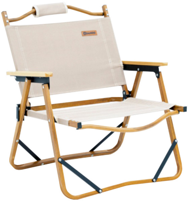 다니고 감성 로우체어 캠핑의자 중형 + 전용가방 세트, 카키베이지, 1개