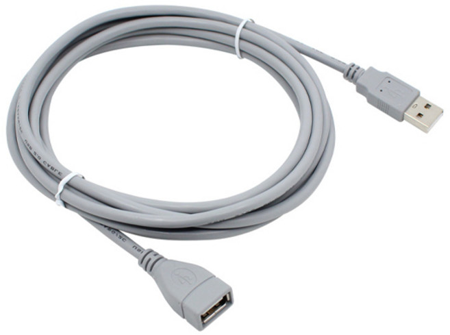 엠비에프 USB 2.0 A M to A F 케이블 MBF-UF2100, 1개, 10m