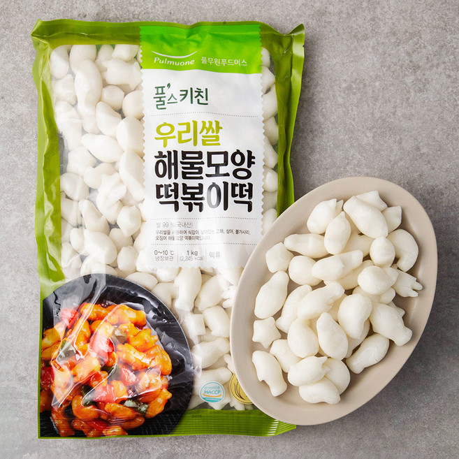 풀무원 풀스키친 우리쌀 해물모양 떡볶이떡, 1kg, 1개
