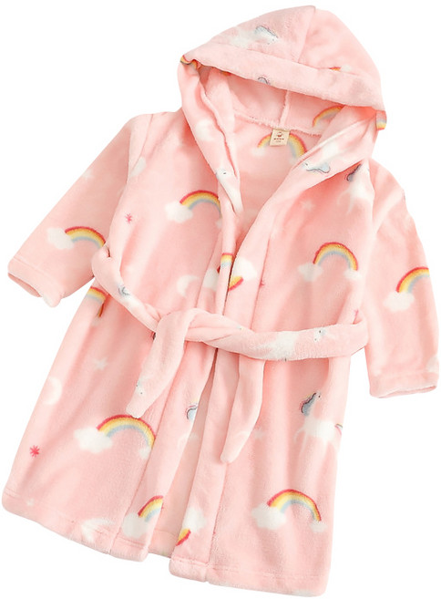 스타빈 아동용 큐트 패턴 후드 목욕가운, 레인보우, 1개