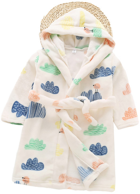스타빈 아동용 큐트 패턴 후드 목욕가운, 마운틴, 1개