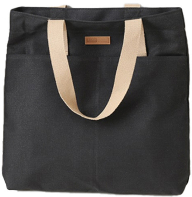 JCP 캔버스 포켓 기저귀 숄더백, 블랙