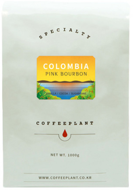 커피플랜트 콜롬비아 핑크 버번 워시드 원두, 홀빈(분쇄안함), 1kg, 1개