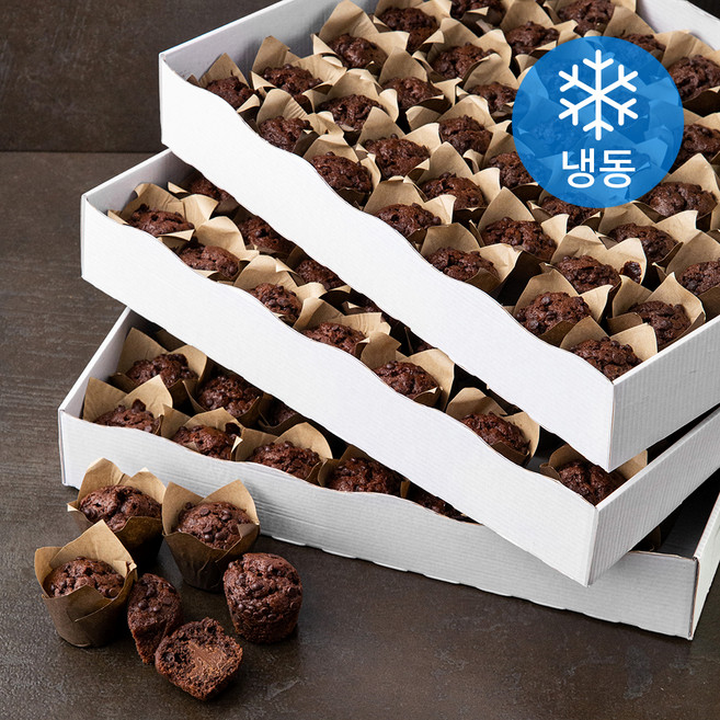 LES DElICES DES 7 VALLEES 미니 초콜릿 머핀 (냉동), 26g, 126개