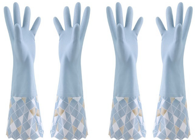 디테일링썸 세차 기모 고무장갑 양쪽 세트, 2세트