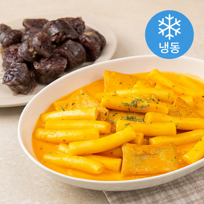 한품 마법떡볶이 매콤크림 2인분 490g + 순대 2인분 500g (냉동), 990g, 1세트