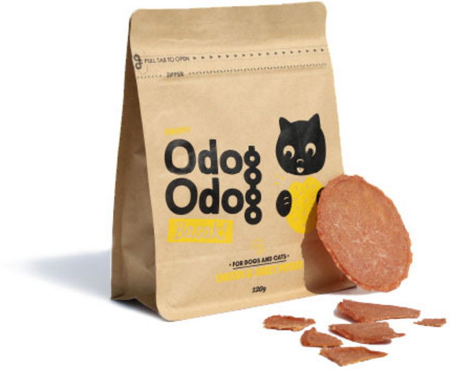 스위피 반려동물 오독오독 바삭 생식 간식, 고구마, 120g, 1개