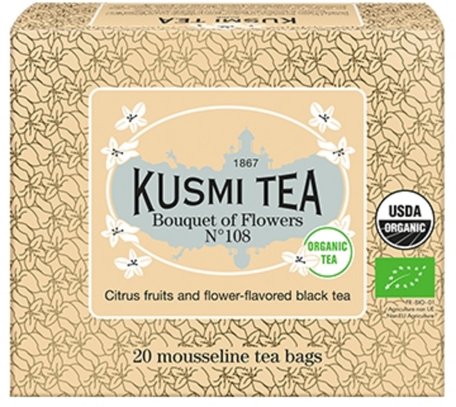 쿠스미티 부케오브플라워스 앤 108 모슬린 티백, 2g, 20개입, 1개