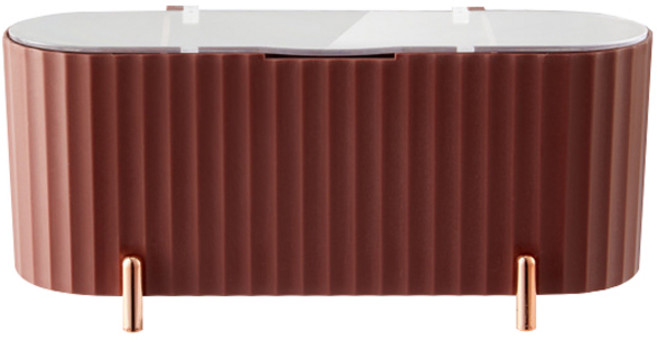 화장솜 퍼프 수납함, 코랄, 1개