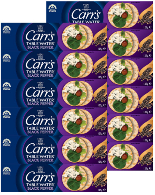 카스 테이블워터 페퍼 크래커, 125g, 12개