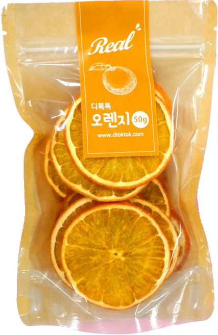 디톡톡 원형 실속형 건조 오렌지, 50g, 1개, 1개입