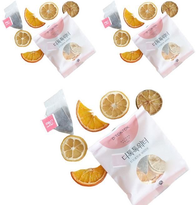 디톡톡 퍼플톡 건조 레몬 워터, 18g, 1개입, 3개
