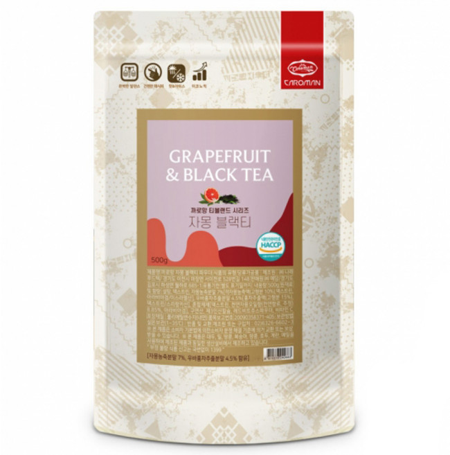 까로망 자몽 블랙티 파우더, 500g, 1개, 1개입