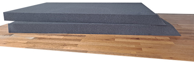 올폼 차박 평탄화 스펀지 매트 575 x 1050 x 50 mm 2p, 고경도20K 블랙, 현대 싼타페 DM