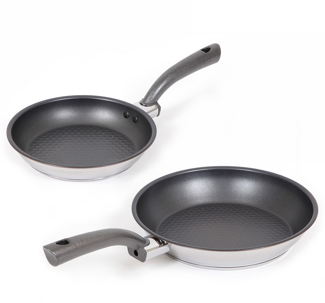 알텐바흐 엑스클립스 바닥3중 스테인리스 후라이팬 2종 세트 2개 인덕션 IH, 프라이팬 22cm + 프라이팬 28cm, 1세트