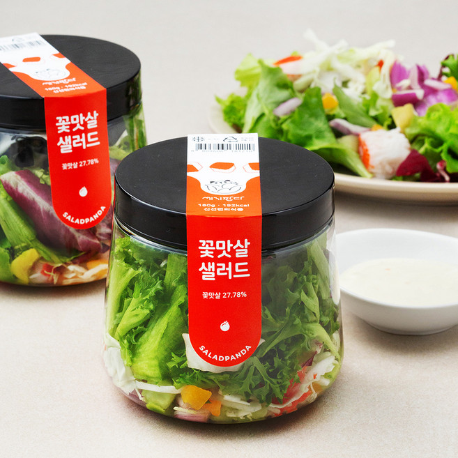 세끼판다 꽃맛살 샐러드, 180g, 2개
