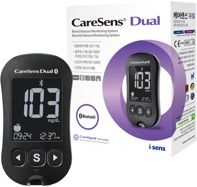 케어센스 듀얼 개인용 혈당케톤측정기, GM01HAC, 1개