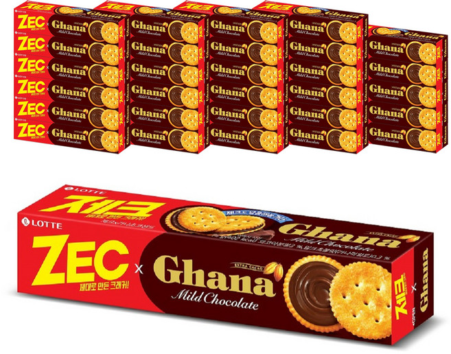 가나 제크 초코샌드, 74g, 30개