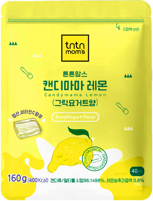 튼튼맘스 캔디마마 레몬 그릭요거트향 40p, 160g, 1개