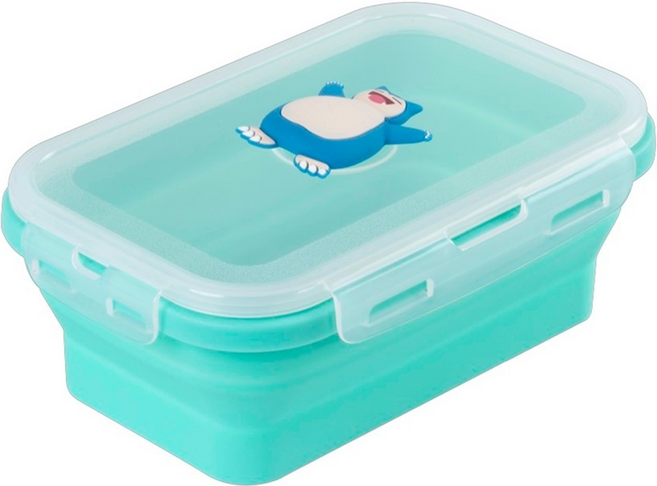 Bone 蹦克 寶可夢 矽膠摺疊保鮮盒 卡比獸, 容器 + 蓋子, 1組