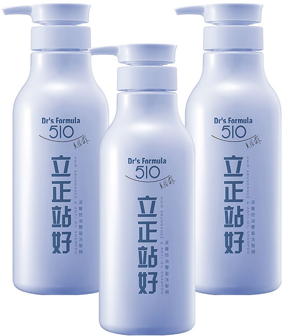 台塑生醫 Dr's Formula 立正站好洗髮精 深層控油豐盈, 600g, 3瓶
