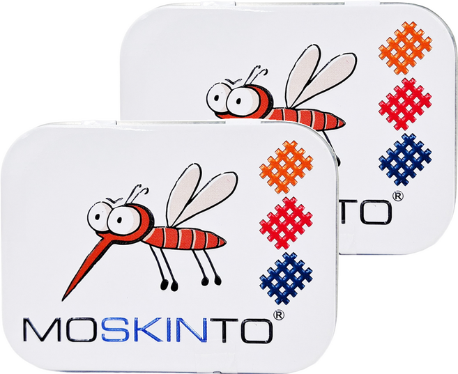 MOSKINTO 魔法格 醫療用貼布 鐵盒款, 42片, 2盒