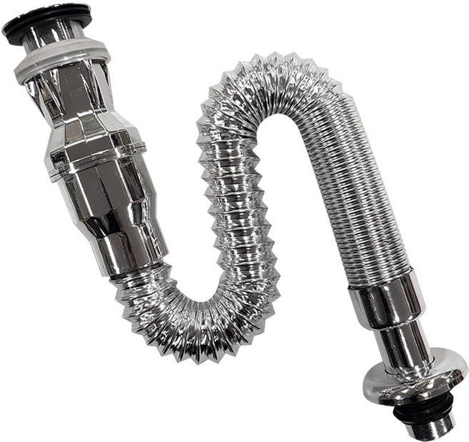 만능삼촌 세면대 부속품 바닥배수용 일체형 팝업 트랩, 1개