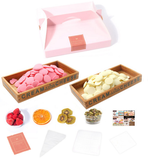 딸기 바크 초콜렛만들기세트, 1세트, 12종